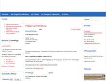 Tablet Screenshot of flensburger-flughafen.de